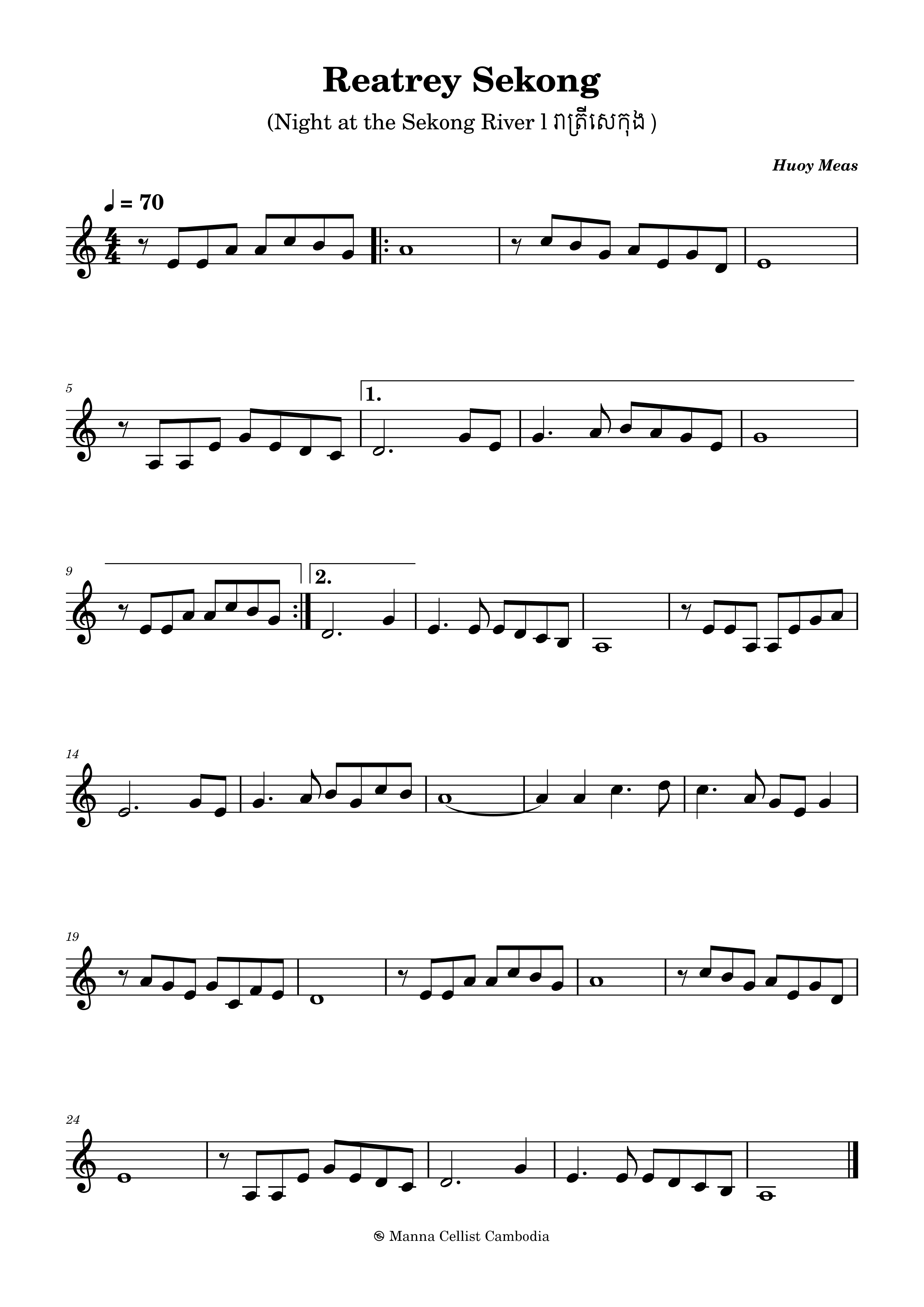 The Night At The Sekong River