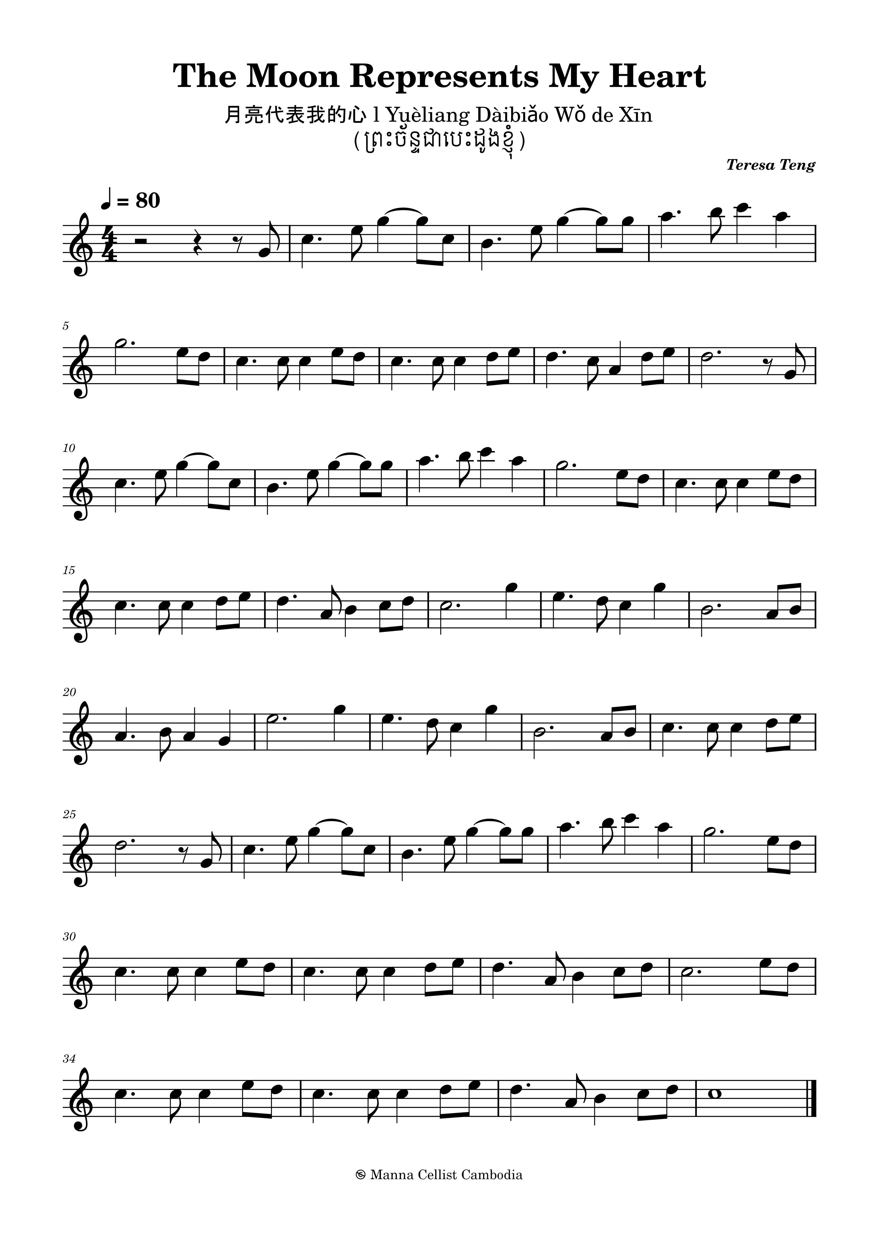 The Moon Represents My Heart