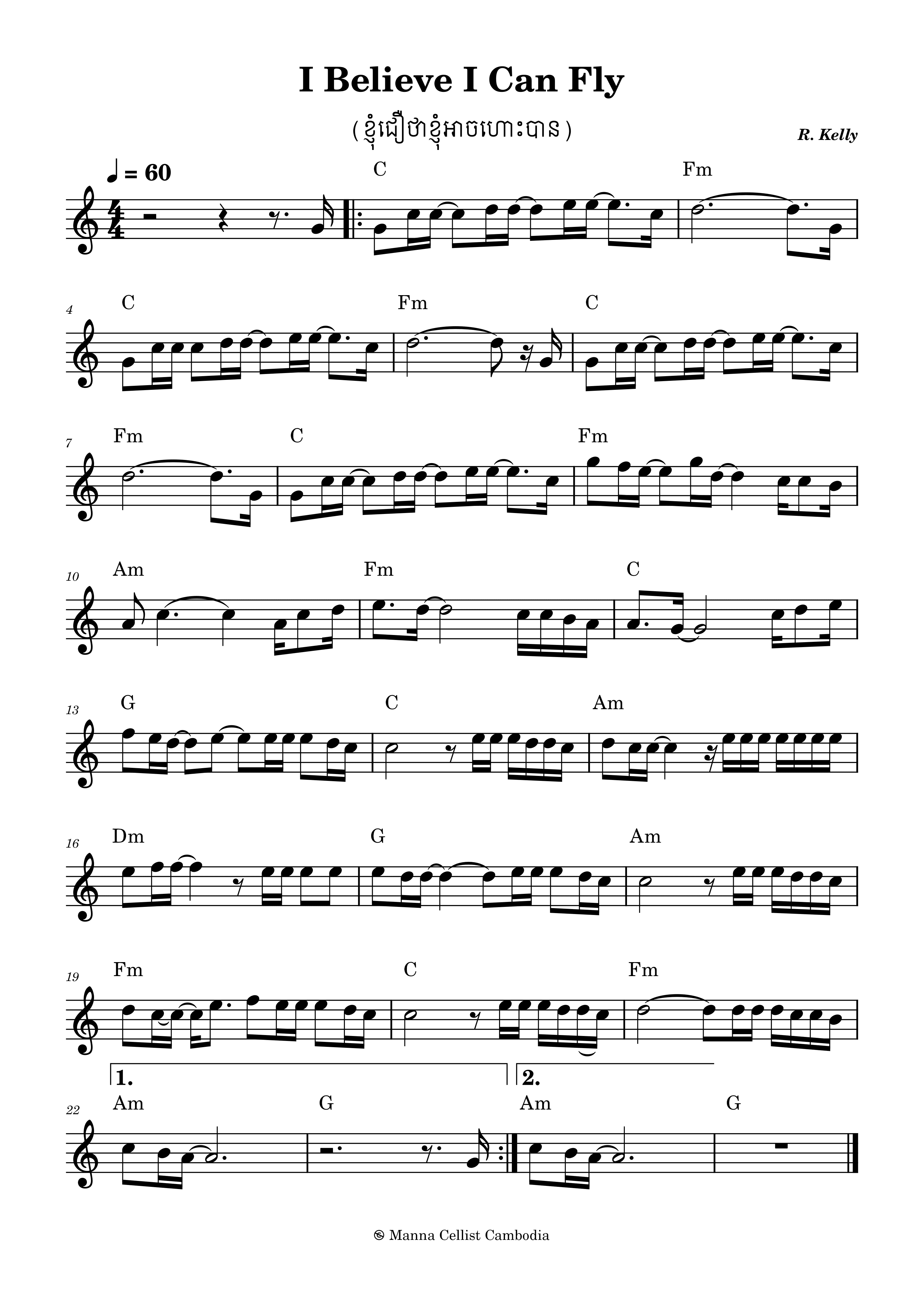 ខ្ញុំ​ជឿជាក់ថាខ្ញុំ​អាចហោះបាន